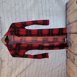 Derek heart long flannel plaid size medium